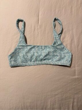Benoa Swim Light Blue Floral Bikini Top